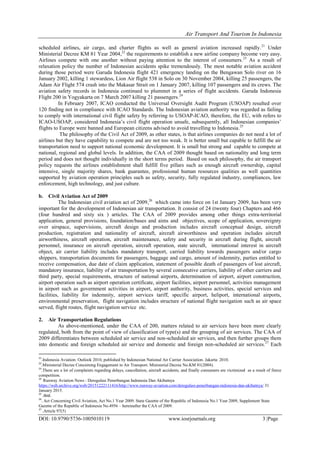 Air Transport and Tourism in Indonesia | PDF