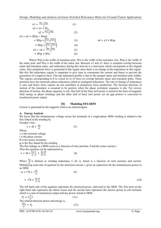 Design, Modeling and Analysis of Linear Switched Reluctance Motor for ...