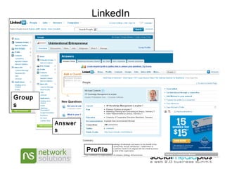 LinkedIn Answers Groups Profile 
