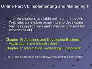 A103 information technology for management 7th edition | PPT