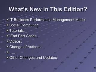 A103 information technology for management 7th edition | PPT