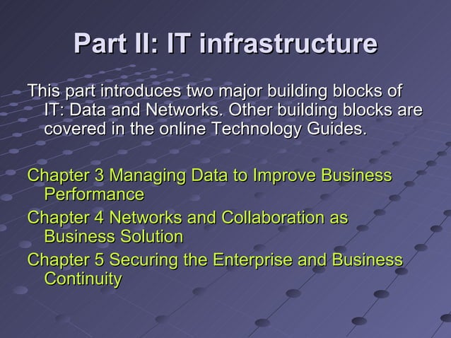 A103 information technology for management 7th edition | PPT ...