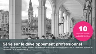 Réunion Rotaract
Préconvention 2019 #Rotaract19
Série sur le développement professionnel
Parmi les thèmes uniques abordés figuraient l'archéologie spatiale, l'image de marque personnelle, la coopération régionale, le
champagne, l'art et l'entrepreneuriat
10Opportunités uniques de
développement du
leadership en 2018-2019
 