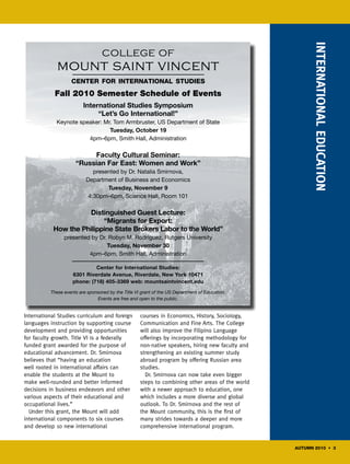 College of Mount Saint Vincent News | PDF