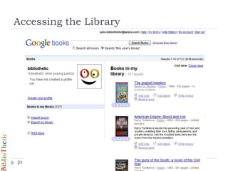 Accessing the Library10/26/200921Júlio dos Anjos