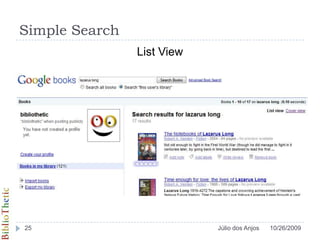 Simple SearchList View10/26/200925Júlio dos Anjos