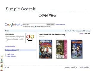 Simple SearchCover View10/26/200926Júlio dos Anjos