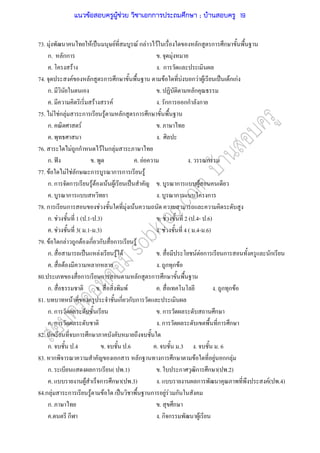 73. F F ˈ F F ก F F ก ก ก
ก. กก . F
. F . ก
74. F ก ก ก F F ก F F ˈ Fก กF
ก. . ก
. F F . กก กก ก
75. F Fก F ก F ก ก ก
ก. F .
. .
76. F กก F ก F
ก. ˆ . . F . ก
77. F F F ก ก ก ก F
ก. ก ก F F F F ˈ . ก F
. ก . ก ก
78. ก ก F F F
ก. F 1 ( .1- .3) . F 2 ( .4- .6)
. F 3( .1- .3) . F 4 ( .4- .6)
79. F ก F ก F ก ก ก F
ก. ˈ F F F . F F ก ก ก
. F ก . ก ก F
80. ก ก ก ก ก
ก. . F . . ก ก F
81. F ก ก ก
ก. ก . ก ก
. ก . ก ก ก
82. ก ก ก
ก. .4 . .6 . .3 . . 6
83. ก ก ก ก ก F F กก F
ก. ก ( .1) . ก ก ก ( .2)
. F ก ก ( .3) . ก F( .4)
84.ก F ก F F ˈ ก F F ก
ก. . ก
. ก . ก ก F
แนวข้อสอบครูผู้ช่วย วิชาเอกการประถมศึกษา ; บ้านสอบครู 19
 