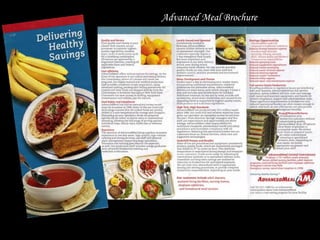 Advanced Meal Brochure
 