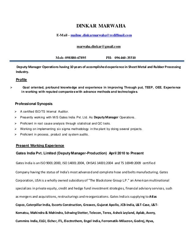 resumes india