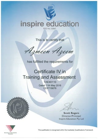azi certificate