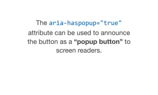 Creating an Accessible button dropdown | PDF