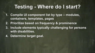 Accessibility Testing 101 | PPTX