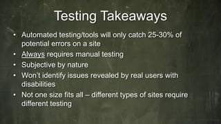 Accessibility Testing 101 | PPTX