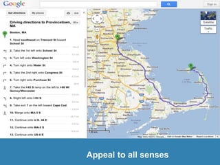 Appeal to all senses
 