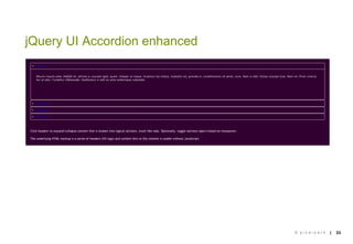 jQuery UI Accordion enhanced

                            





                                © pixelpark   |   33 

 