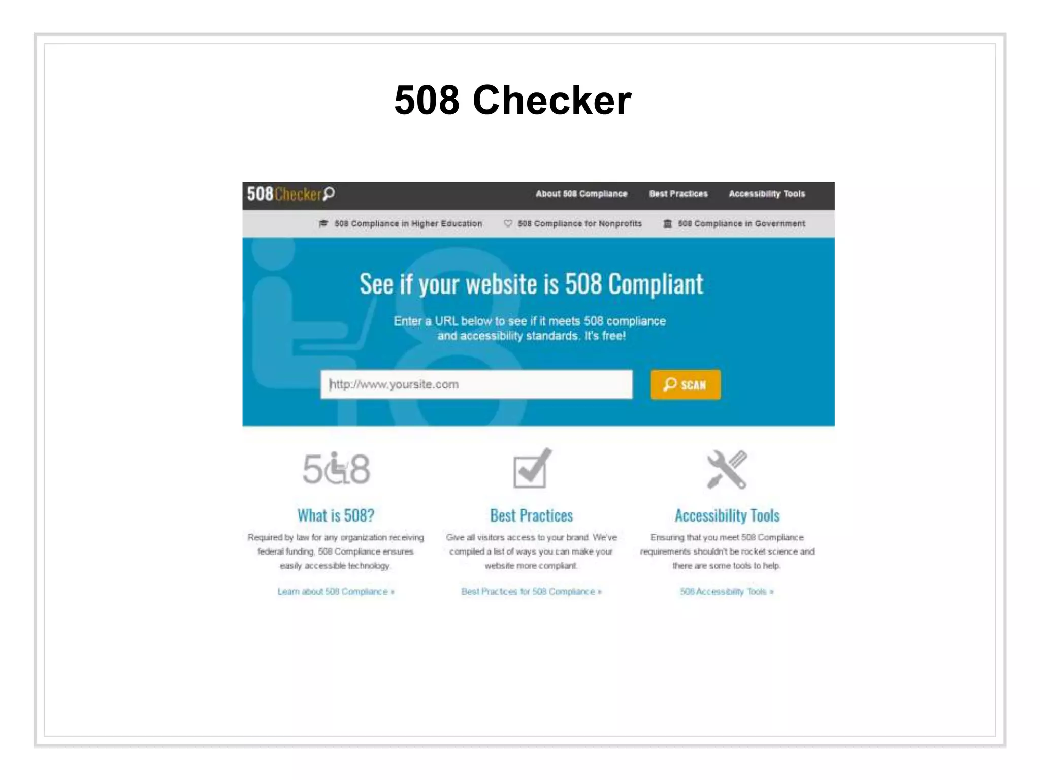 508 Checker
 