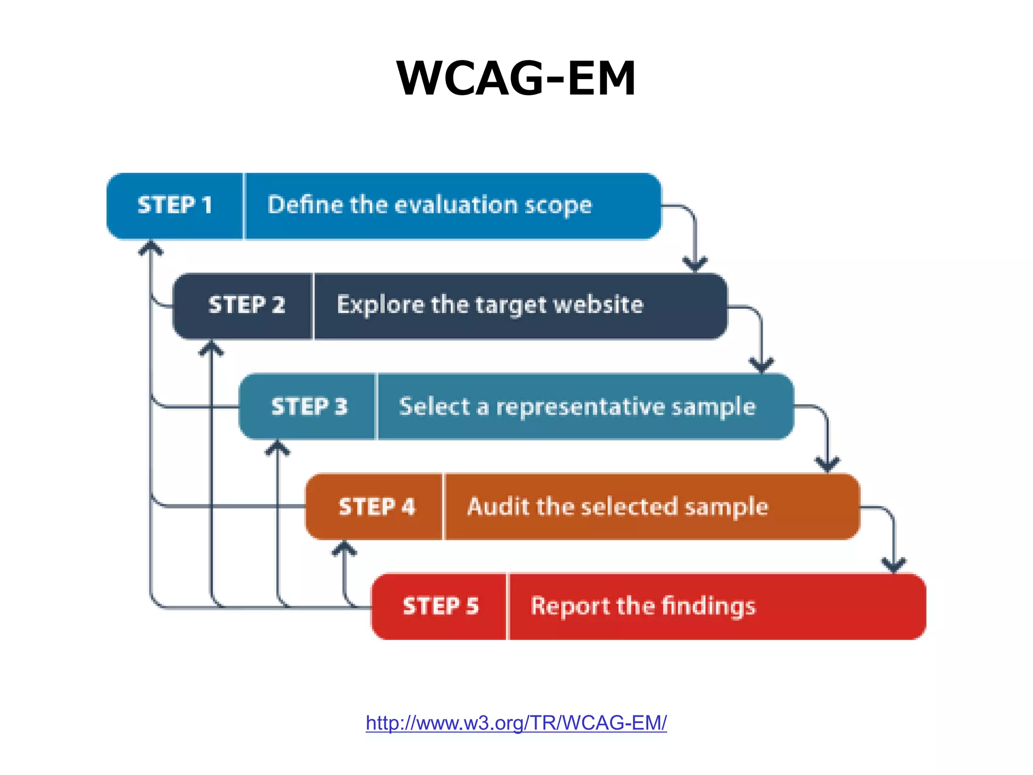 WCAG-EM
http://www.w3.org/TR/WCAG-EM/
 
