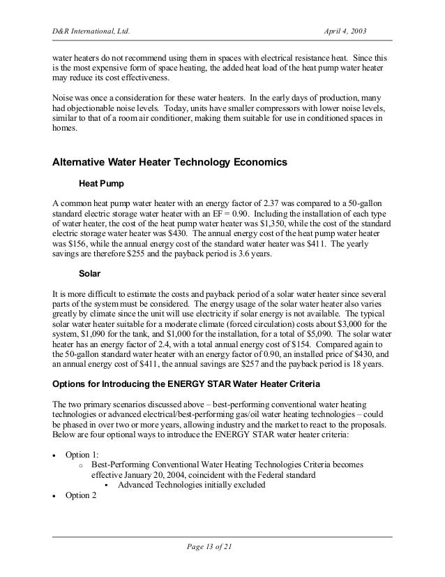 Solar water heater research paper image