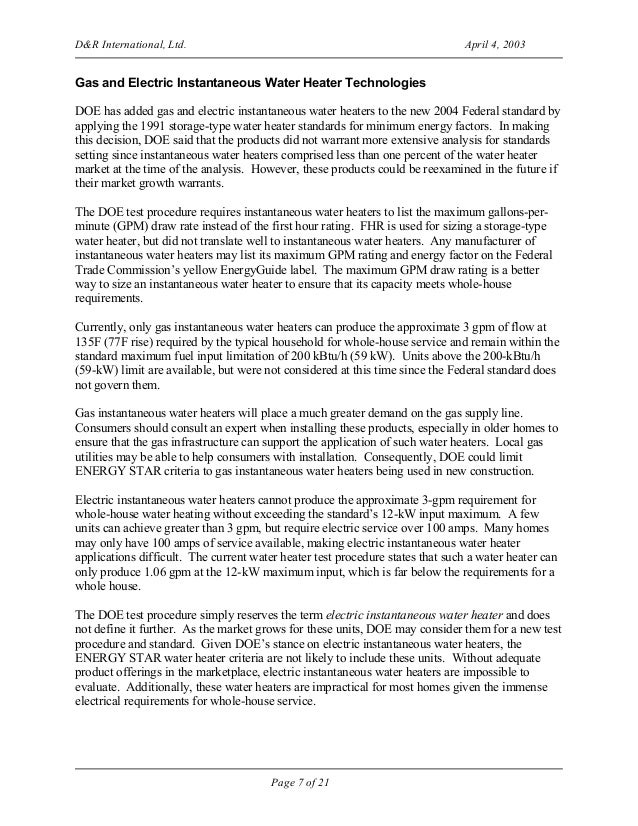 Types of water heating systems picture