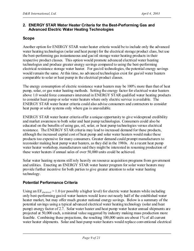 Water Heater Research Paper Final 4 4 3