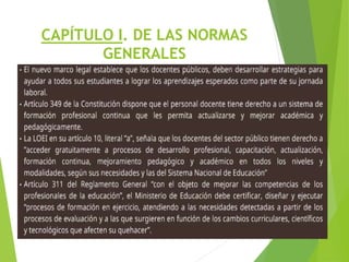 CAPÍTULO I. DE LAS NORMAS
GENERALES
 