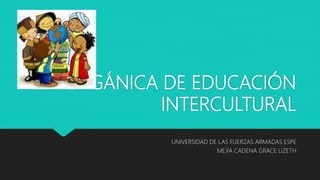 LEY ORGÁNICA DE EDUCACIÓN
INTERCULTURAL
UNIVERSIDAD DE LAS FUERZAS ARMADAS ESPE
MEJÍA CADENA GRACE LIZETH
 