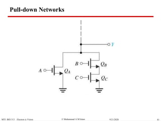  Muhammad A M IslamMTI BIO 313 Electron ic Vision 819/21/2020
Pull-down Networks
 