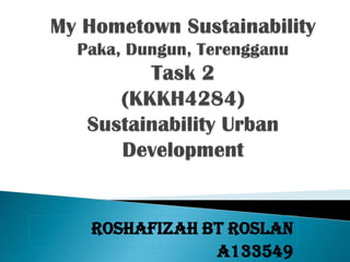 ROSHAFIZAH BT ROSLAN
A133549
 