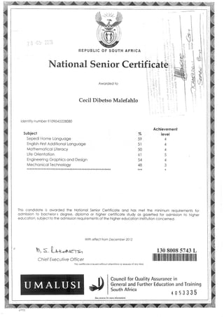 certificates.