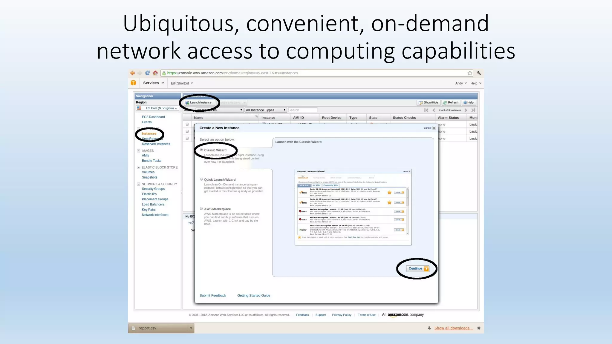 Ubiquitous, convenient, on-demand
network access to computing capabilities
 