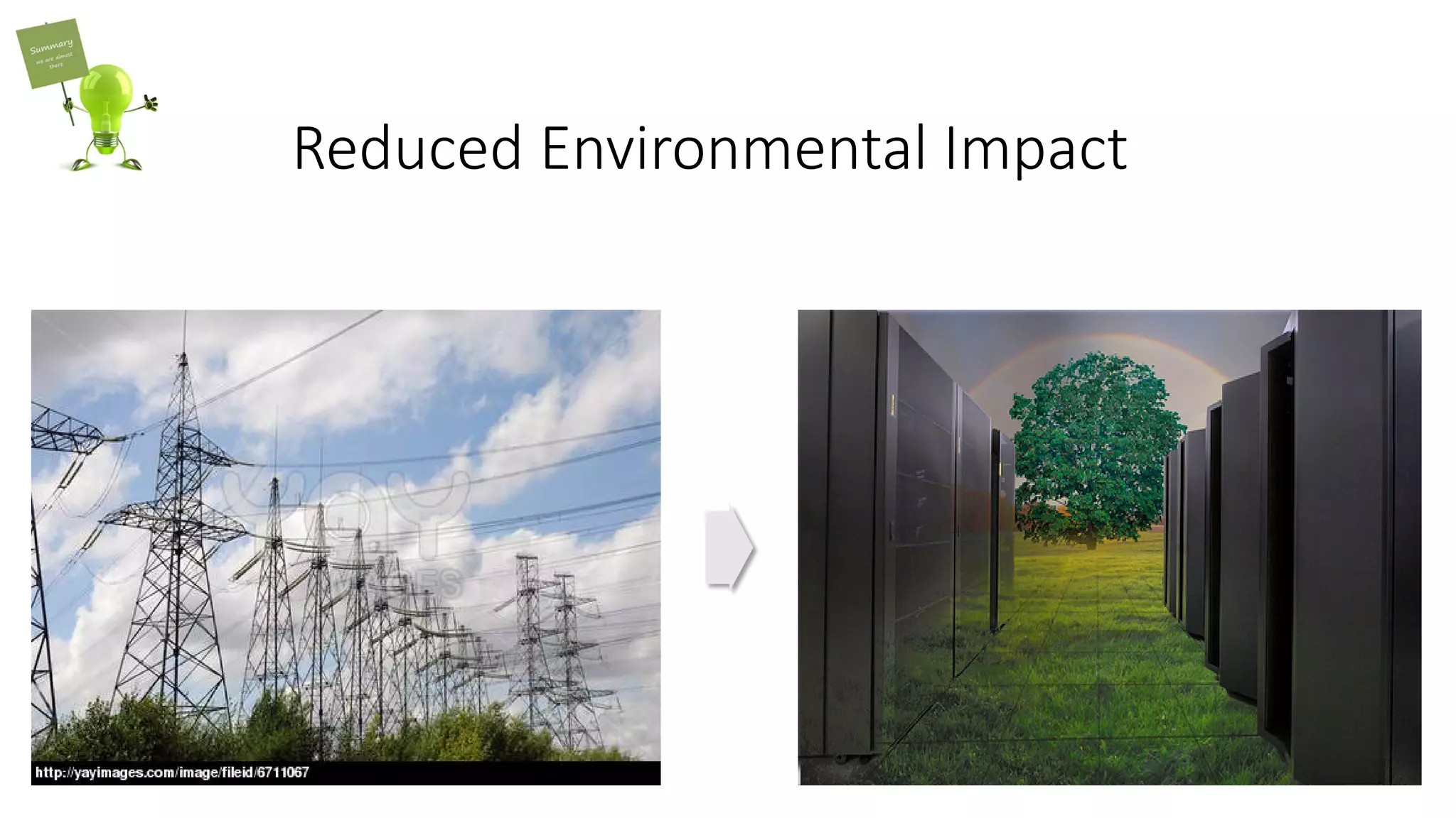 Reduced Environmental Impact
 