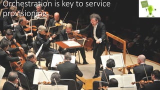 Orchestration is key to service
provisioning
 