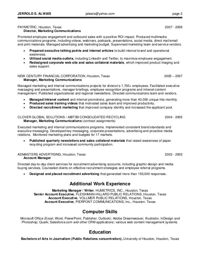 jerrold alwais resume internal communications 0429 internal communications resumes