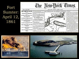 Fort
Sumter:
April 12,
1861
 