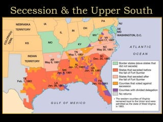 Secession & the Upper South
 