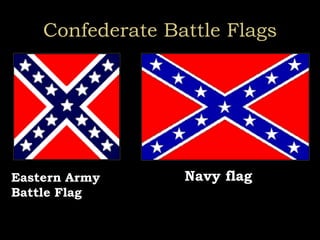 Confederate Battle Flags
Eastern Army
Battle Flag
Navy flag
 