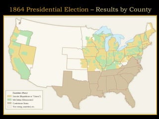 1864 Presidential Election – Results by County
 