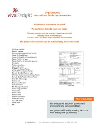 Multifreight Format Examples Pdf Viva!Freight2011 | PDF
