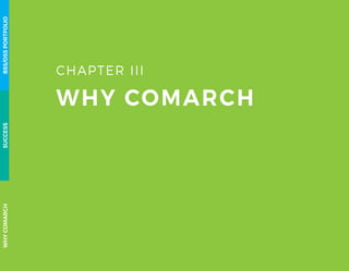 CHAPTER III
WHY COMARCH
WHYCOMARCHBSS/OSSPORTFOLIOSUCCESS
 