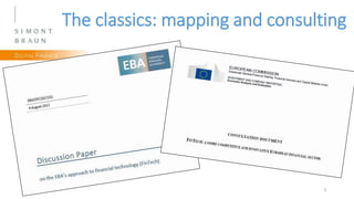 3
The classics: mapping and consulting
 