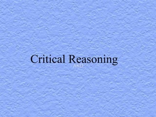 Critical ReasoningASD
 