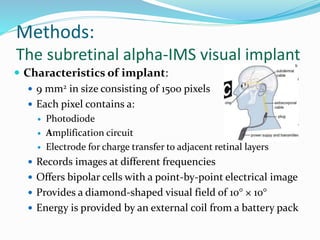 Artificial Implants and the Field of Visual Prosthesis | PPTX