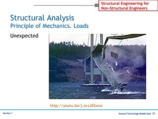 Haward Technology Middle East 75
Structural Engineering for
Non-Structural Engineers
Section 1
Structural Analysis
Principle of Mechanics. Loads
http://youtu.be/j-zczJXSxnw
 