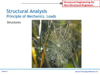 Haward Technology Middle East 81
Structural Engineering for
Non-Structural Engineers
Section 1
Structural Analysis
Principle of Mechanics. Loads
 