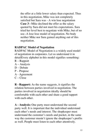 Model By Atkinson Negotiation Bagger Model.pdf negotiation analysis | PDF