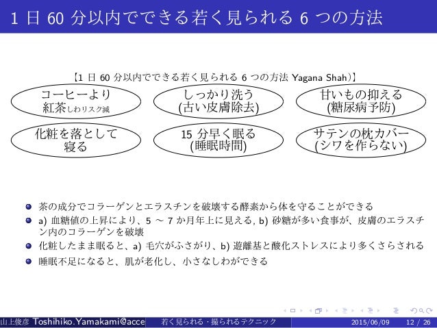 若く見られる 撮られるテクニック In Japanese 若く見られる 撮られるテクニック In Japanese