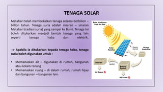 Tenaga tenaga yang boleh diperbaharui
