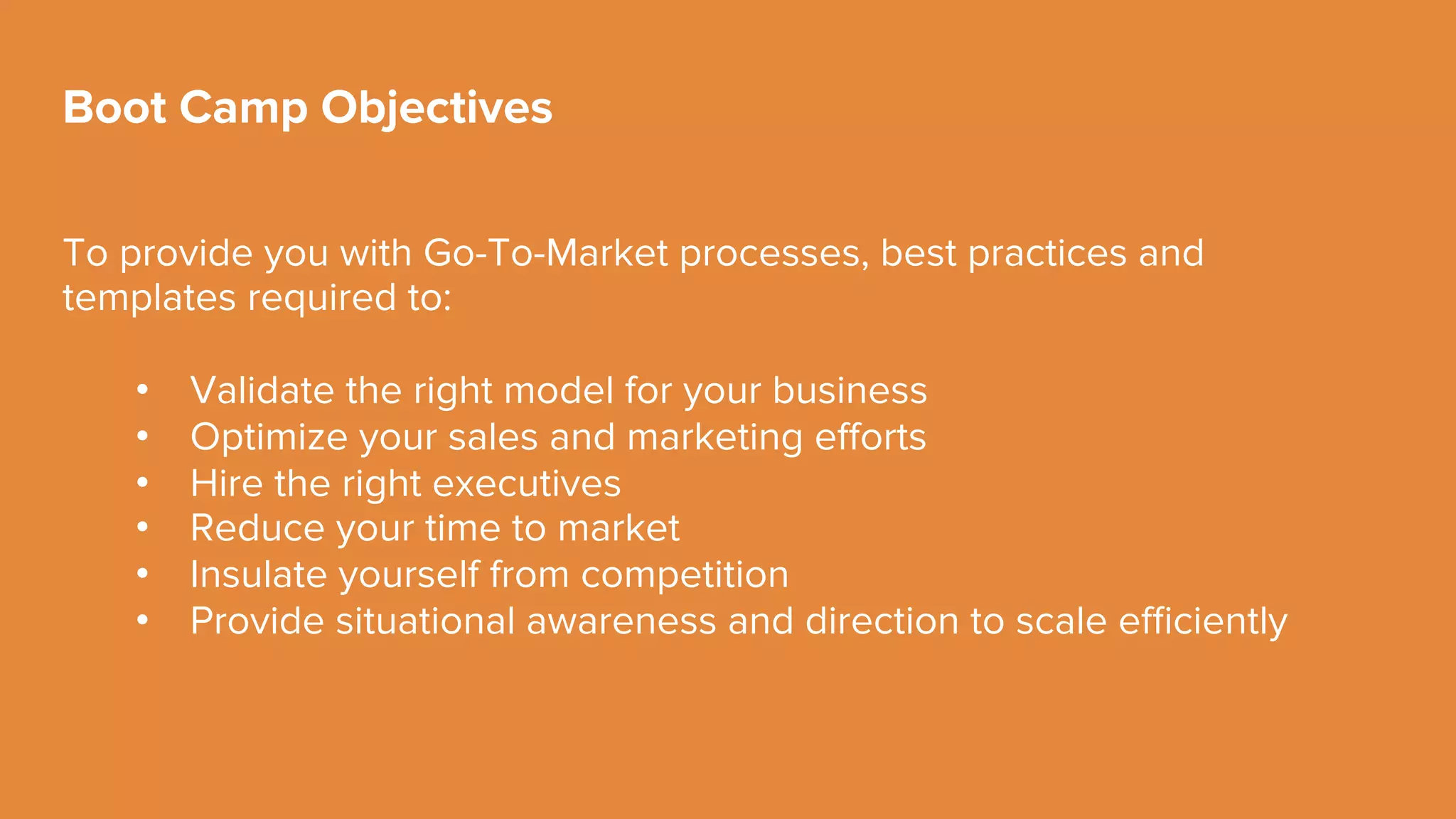 New OpportunityContactedAttempting
Inside Sales
Inbound Lead
Prioritization, Outbound
Prospecting
Email Templates,
Outreach Cadence
Qualiﬁcation
Framework, Call Scripts,
Objection Handling
Qualify • Establish Value • Close for Next Steps
Call Preparation• Outreach Execution • Social Engagement
Lead Prioritization
New
Sales Development to
Account Exec Hand-oﬀ
Metrics and Tracking
Templates
 