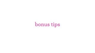 bonus tips